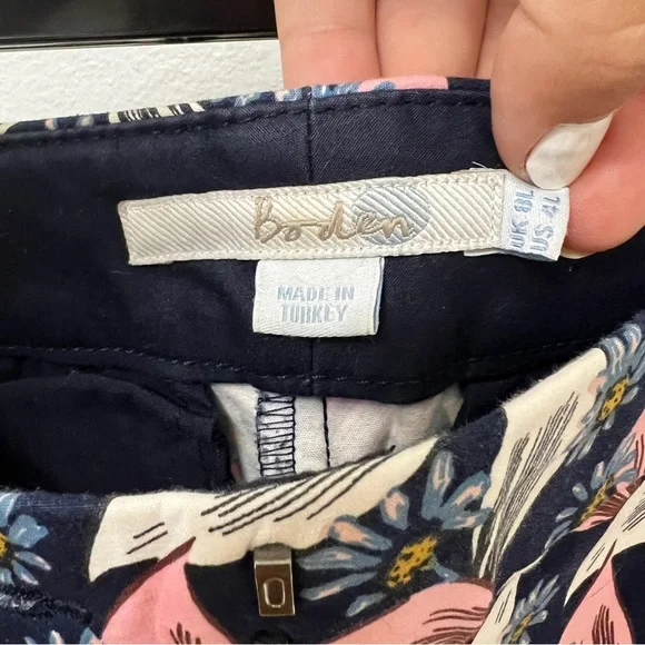 Boden Floral Geometric Dress Pants Size 4L - Picture 3 of 6